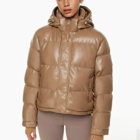 Aritzia Jackets Coats Aritzia Vegan Leather Super Puff